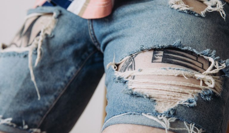 Runway Ruffled Denim Shorts